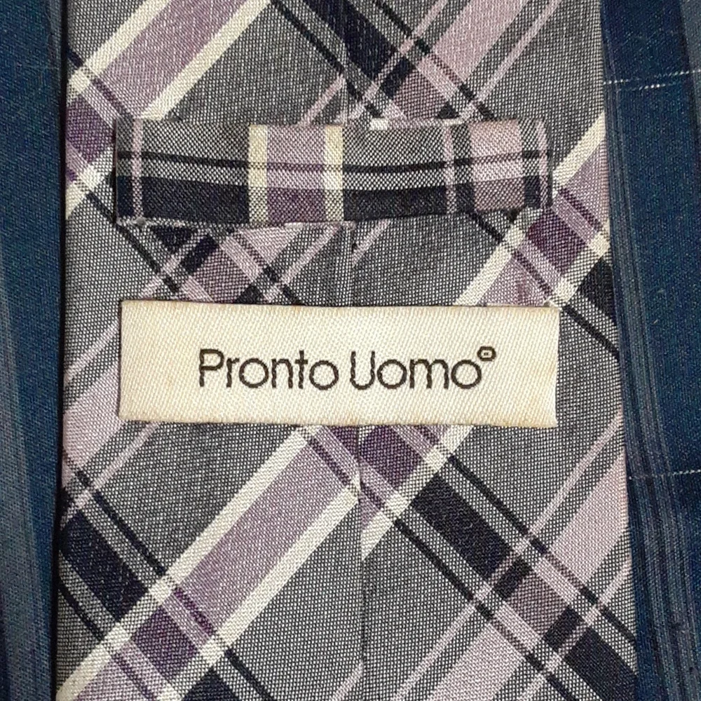 Pronto Uomo men's 100 % silk necktie - Picture 5 of 6
